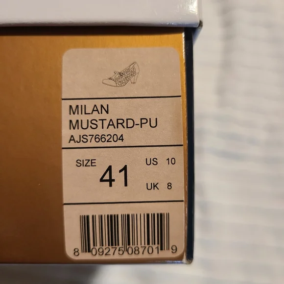 NWT ModCloth - Chelsea Crew Milan Heels - Mustard - Picture 3 of 6